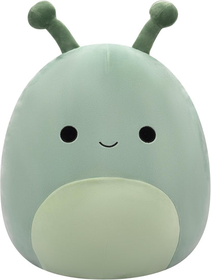 Original Squishmallows 16-Inch Preeto the Olive Green Slug Soft Cuddly Plush