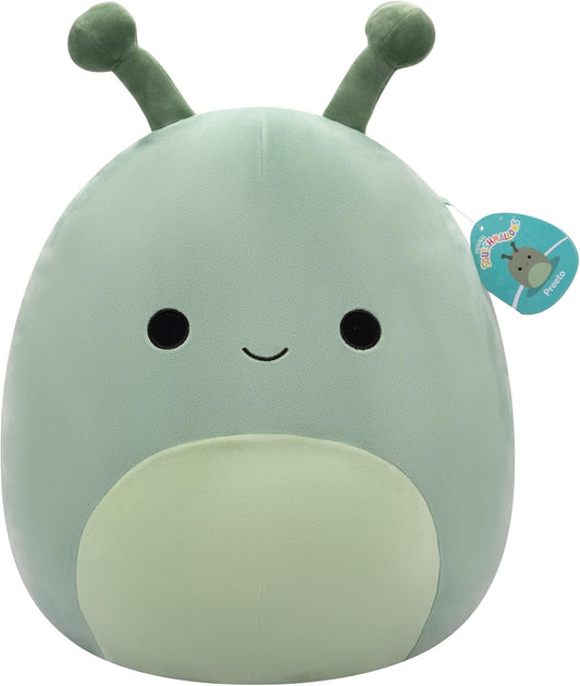 Original Squishmallows 16-Inch Preeto the Olive Green Slug Soft Cuddly Plush
