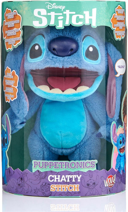 WOW! STUFF Disney Chatty Stitch Deluxe , Puppetronic Stitch