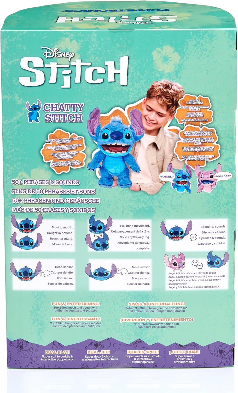 WOW! STUFF Disney Chatty Stitch Deluxe , Puppetronic Stitch