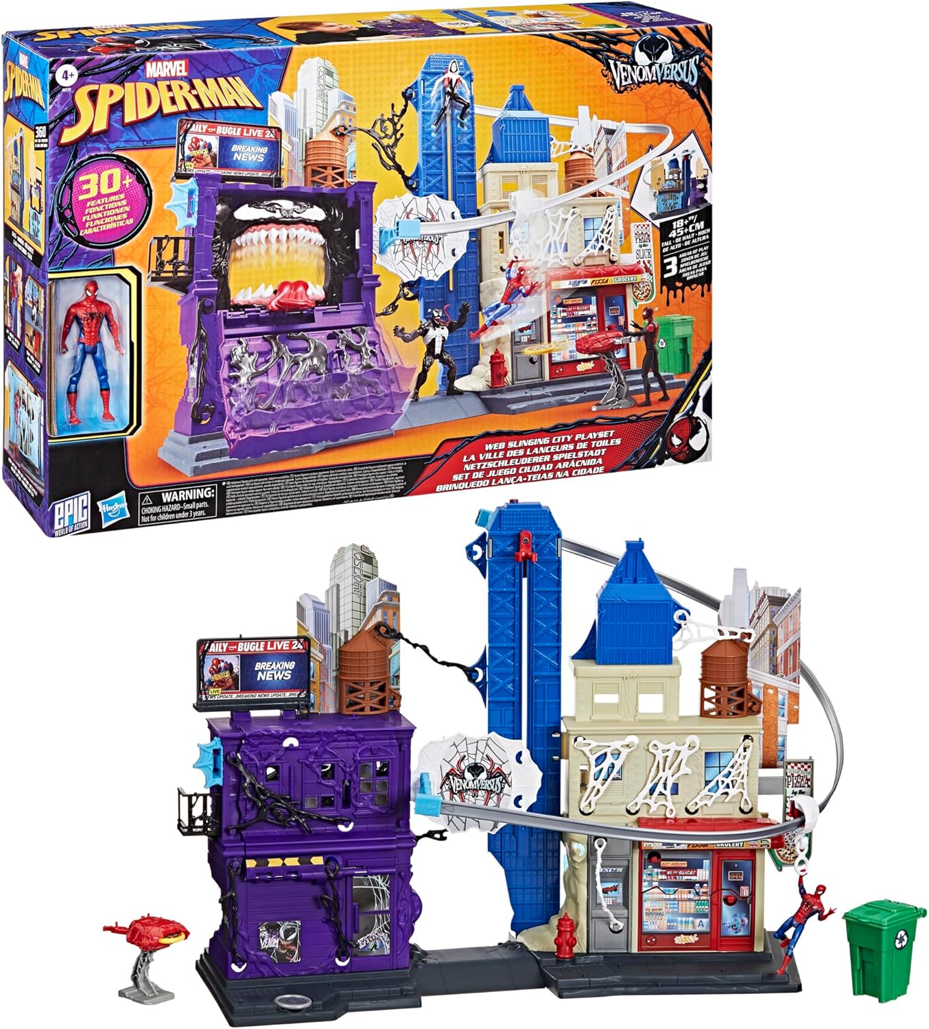 Marvel Spider-Man VenomVersus Web Slinging City Playset
