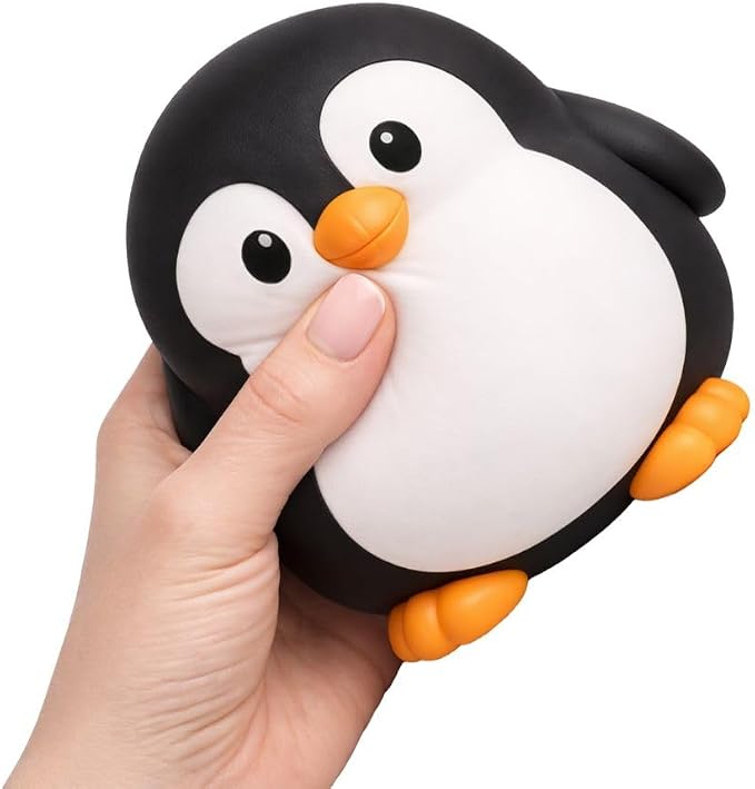 Big Squij Penguin Jumbo Slow-Rise Squishy Toy - Single Pack