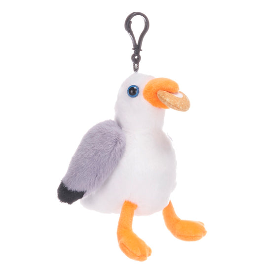 Stephen The Seagull With Doughnut - Bagclip