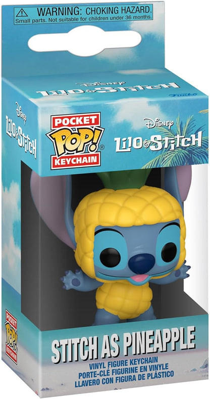 Funko Pop! Pockets Keychain: Disney - Stitch As Pineapple