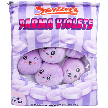 Swizzels Plush Snack Bag 5pk - Parma Violets