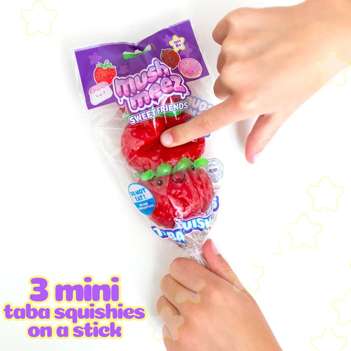 Taba Squishy Sweet Friends - 3 Taba Squishies on a Stick (1 Random)