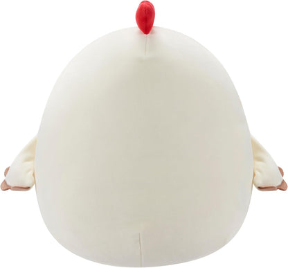 Squishmallows Original 12-Inch - Todd the Beige Rooster with a Floral Belly