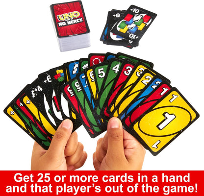 Mattel Games UNO Show 'em No Mercy Card Game for Kids, Adults & Family Parties (HWV18)