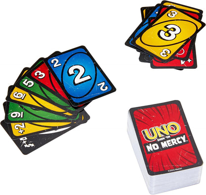 Mattel Games UNO Show 'em No Mercy Card Game for Kids, Adults & Family Parties (HWV18)