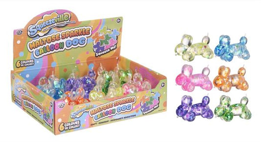 WH: Squeezeville, Maltose Sparkle Ballon Dogs Squishy - Single Pack