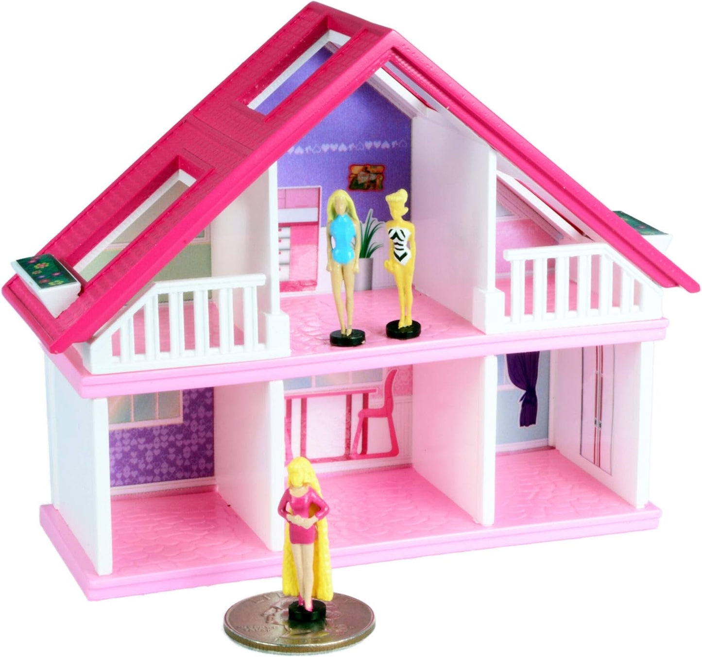 Worlds Smallest | Barbie Dreamhouse, Includes Removable Room Decor Stickers
